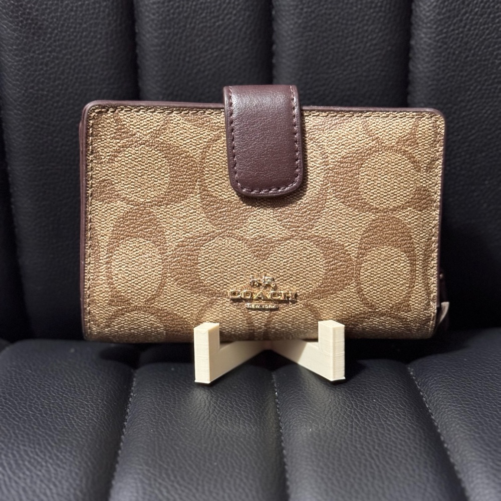Coach Tan and Brown Wallet